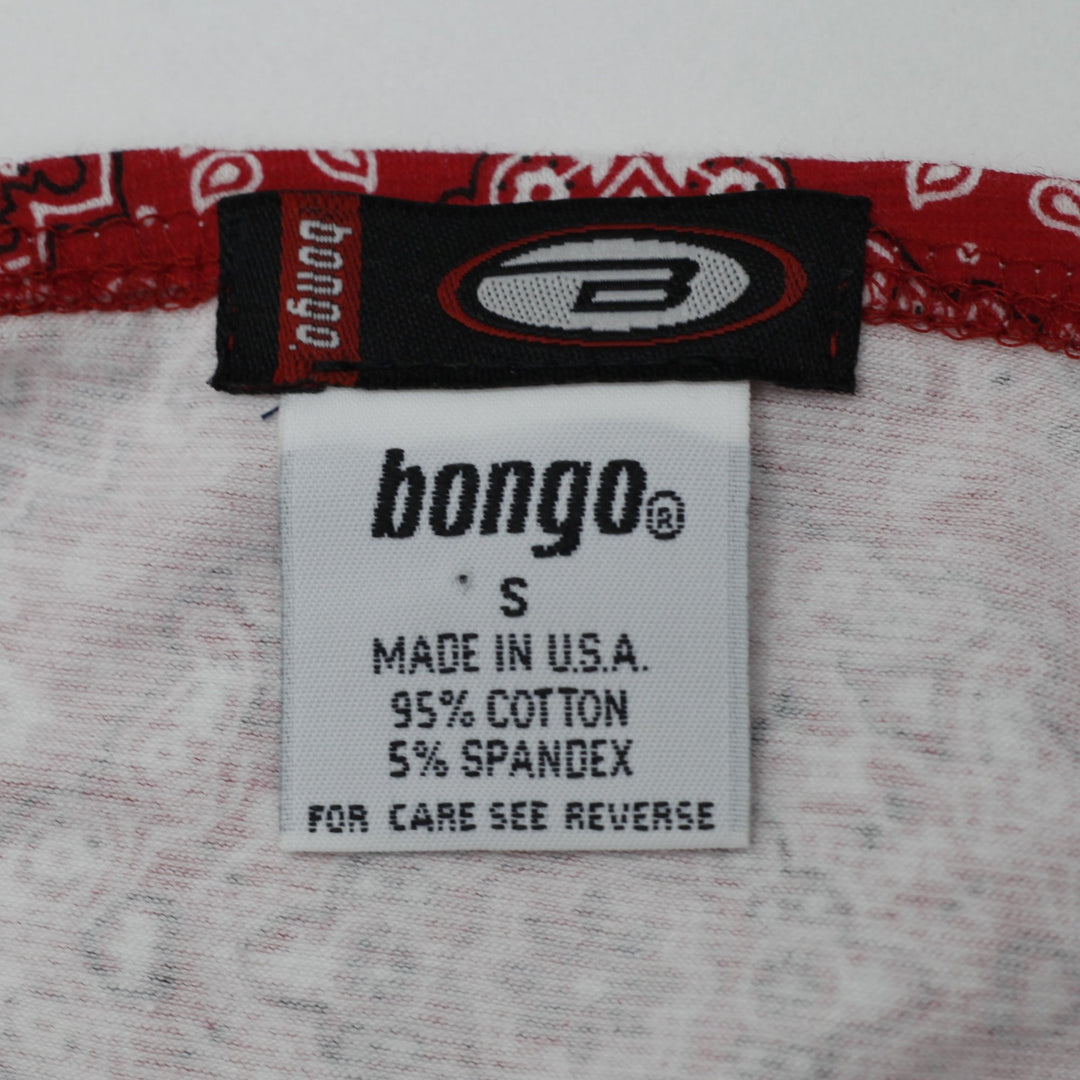 Y2K Ladies Bongo Red Bandana Halter Crop Top