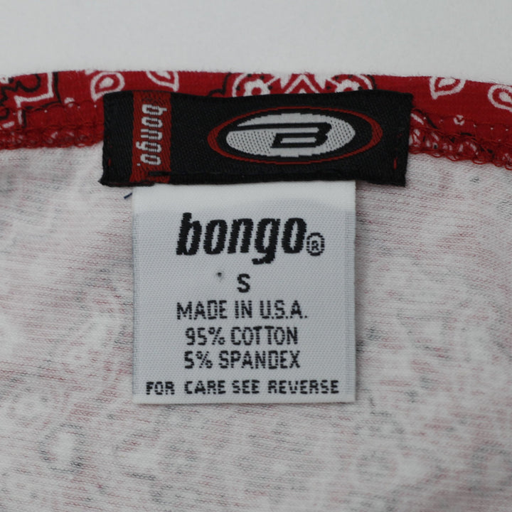 Y2K Ladies Bongo Red Bandana Halter Crop Top