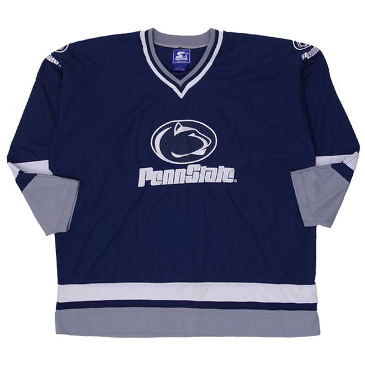 Vintage 90s Starter PENN STATE Nittany Lions Hockey Stitched Throwback Jersey