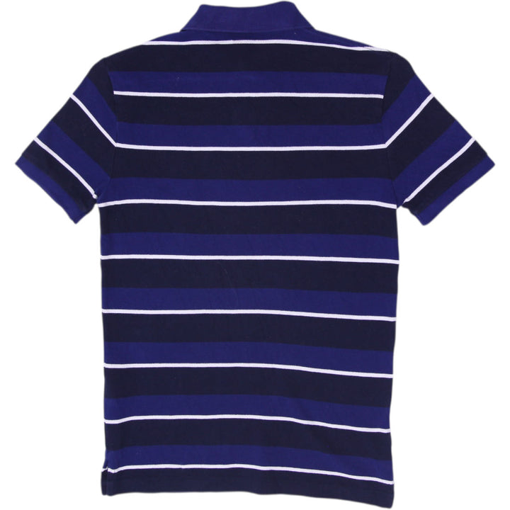 Mens Polo Ralph Lauren Custom Slim Fit Polo Navy Striped Cotton Size XS