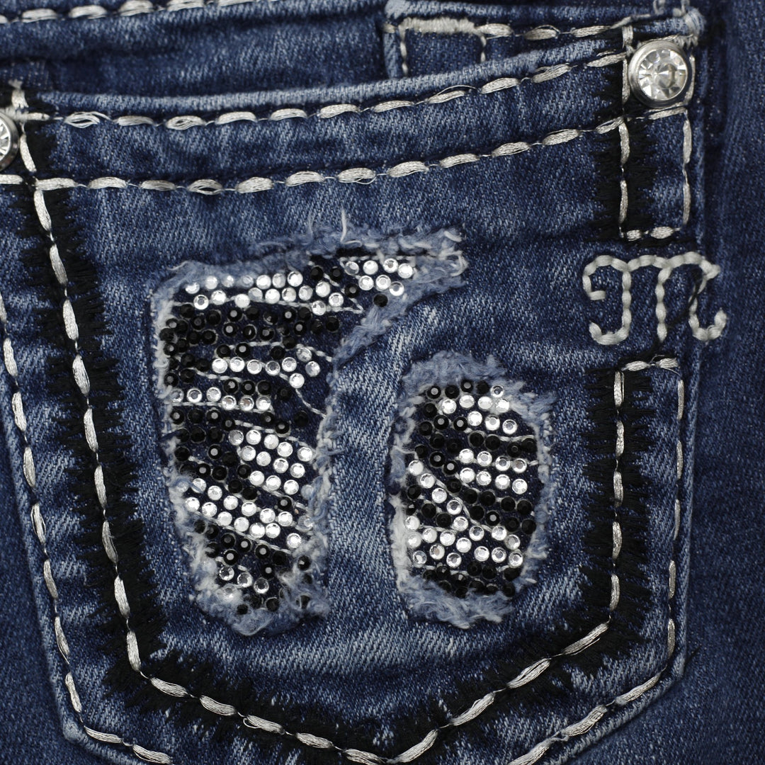 Y2K Ladies Rhinestone Embellished Bootcut Jeans Size 27 | Migration_Jeans & Pants - View 9 | Fashion Rerun