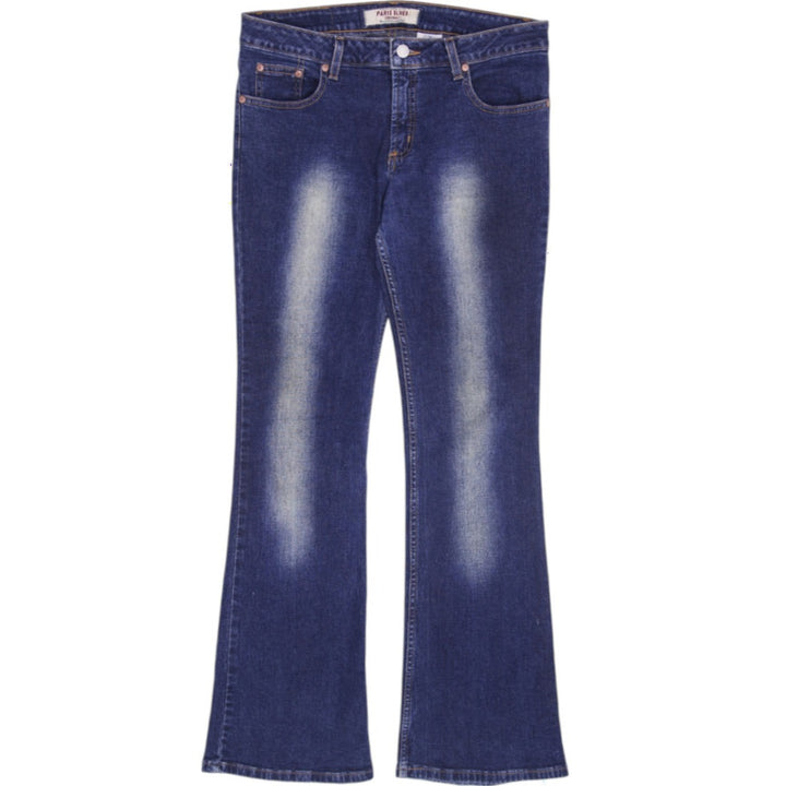 Y2K Ladies Paris Blues Low-Rise Sandwashed Flare Jeans Size 9