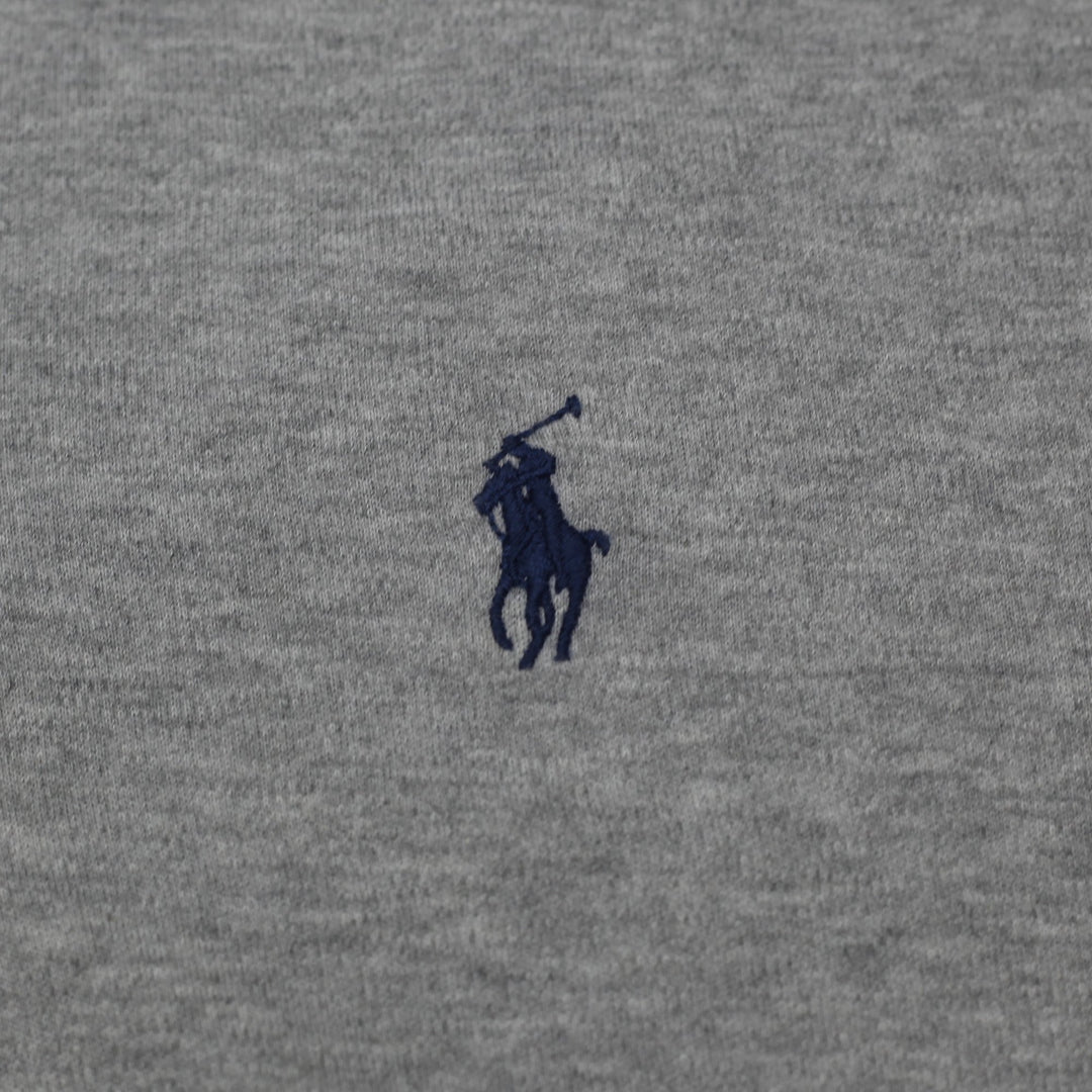 Mens Polo Ralph Lauren Gray 100% Cotton Polo T-Shirt Size M