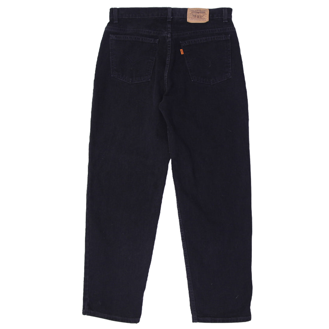 Vintage Levis 100% Cotton Orange Tab Jeans | Migration_Pants UAENAT20 - Side View | Fashion Rerun