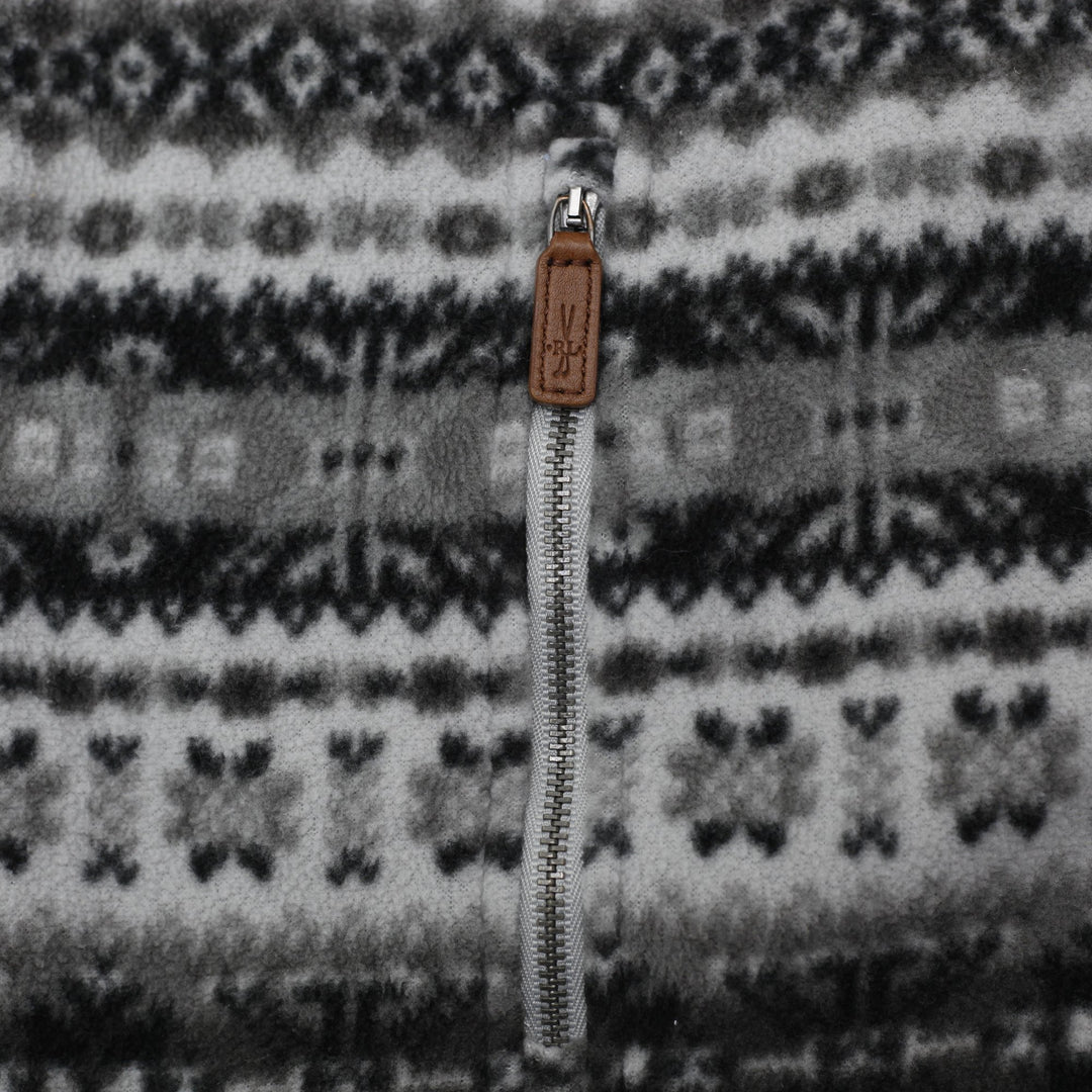 Mens Ralph Lauren Golf Gray Patterned Fleece Full Zip Vest Size XL | Migration_Vests - Alternate View | Fashion Rerun