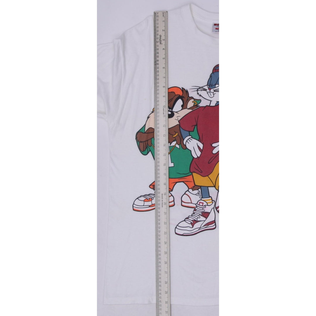 Vintage 1993 Warner Bros. Looney Tunes Basketball Graphic Single Stitch T-Shirt