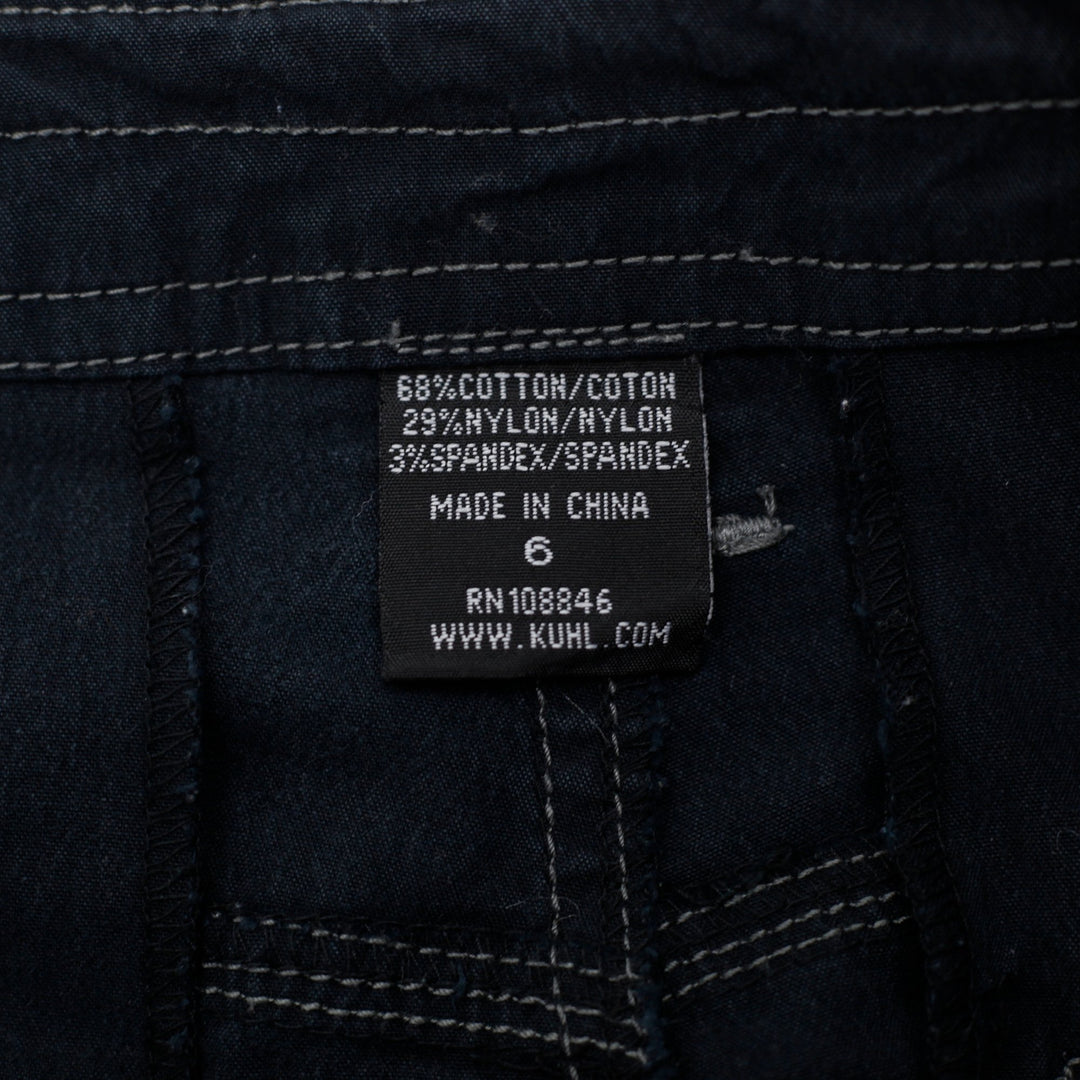 Y2K Ladies Kuhl Mountain Culture Convertible Roll Up Hiking Cargo Pants Size 6