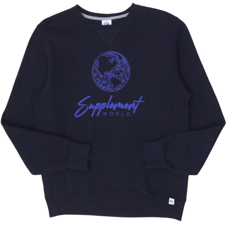 Mens Russell Athletic Black Crewneck Graphic Sweatshirt