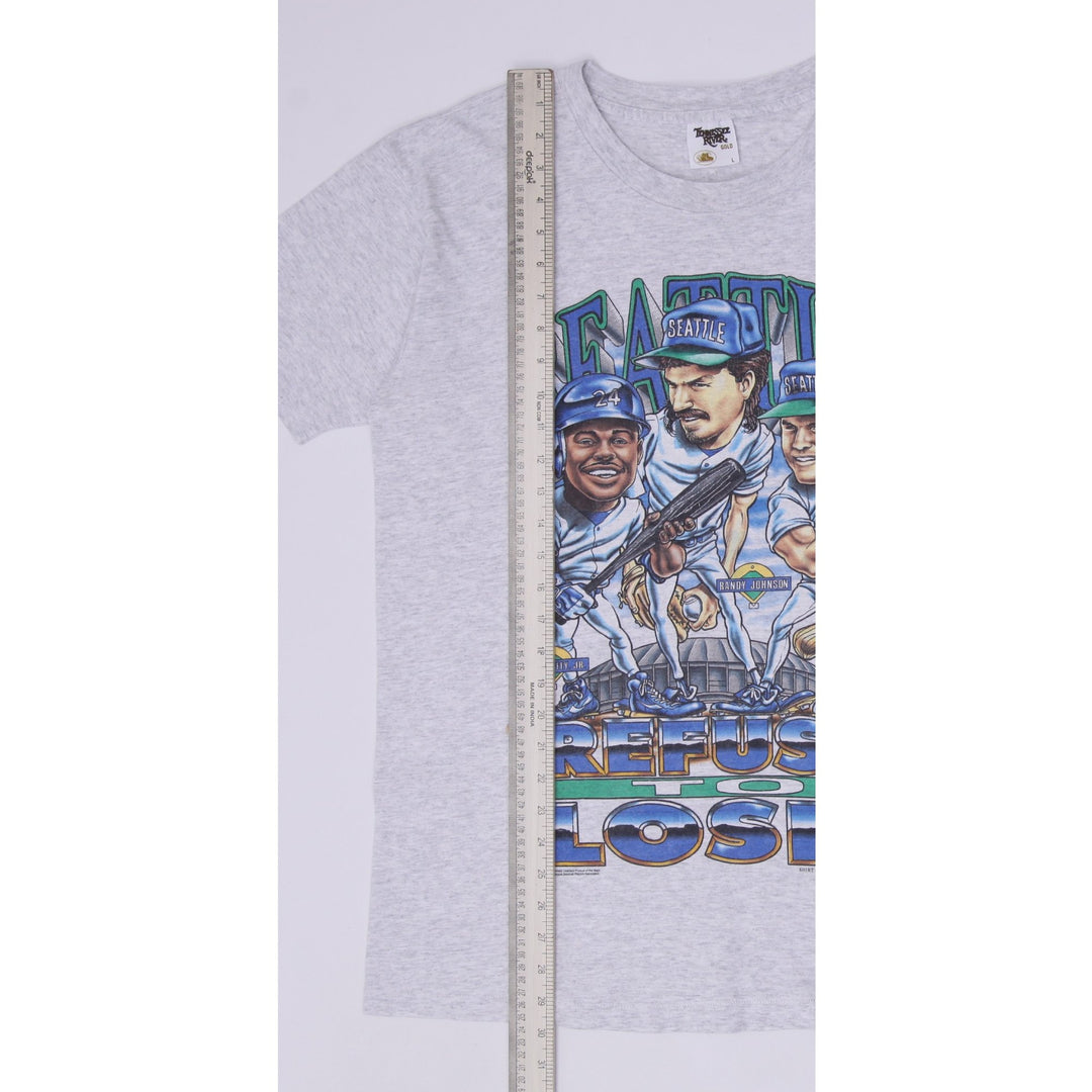 Vintage 1995 Seattle Mariners "Refuse to Lose!" MLB T-Shirt Size L