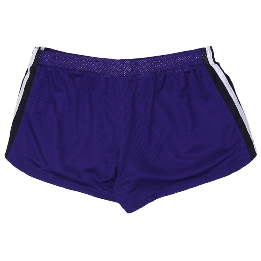 Ladies Embroidered Adidas Side Striped Mesh Sports Shorts