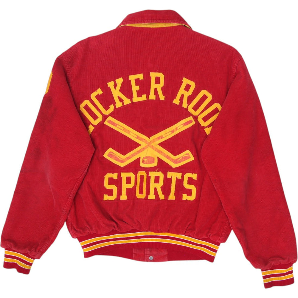 Vintage 70s Corduroy Varsity Bomber Jacket Made in USA Size M | Migration_Jackets - Side View | Fashion Rerun