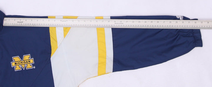 Vintage 90s Starter Michigan Wolverines NCAA Jacket Navy Yellow L | Migration_Jackets - View 11 | Fashion Rerun