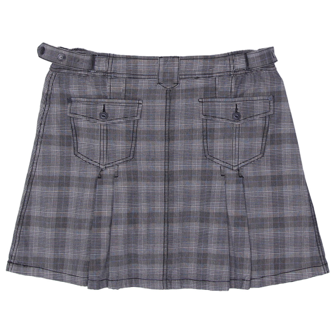 Y2K Ladies ESPRIT Plaid Pleated Skirt