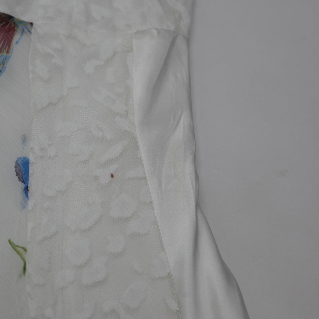 Y2K Ladies Poleneco Dress White Butterfly Floral Lace