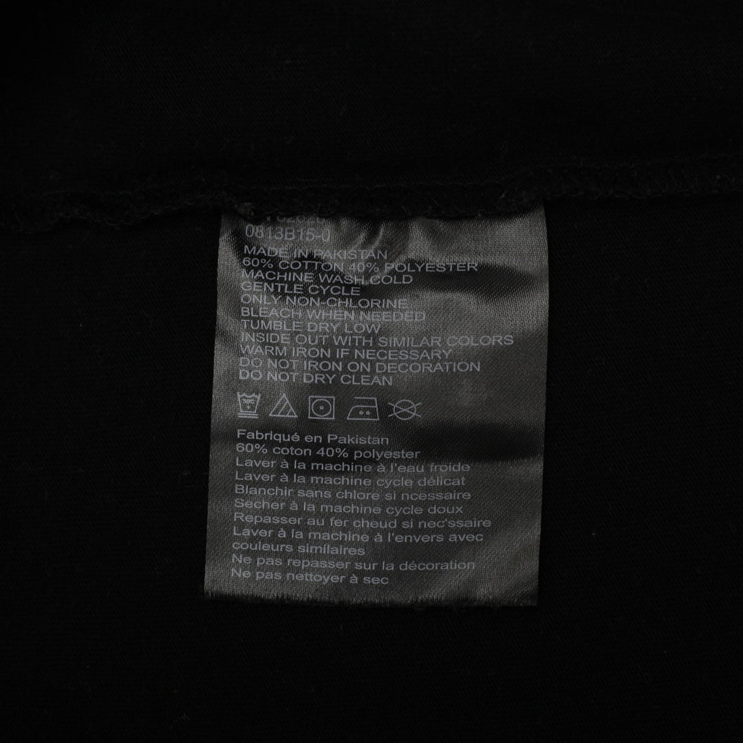 Y2K Mens Southpole Graphic T-Shirt Black Size XL