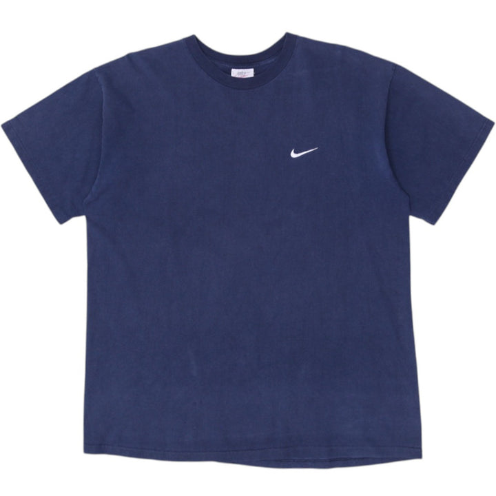 Vintage Mens Nike T-Shirt Navy Blue Swoosh Logo Cotton Size XL | Migration_T-Shirts | Fashion Rerun