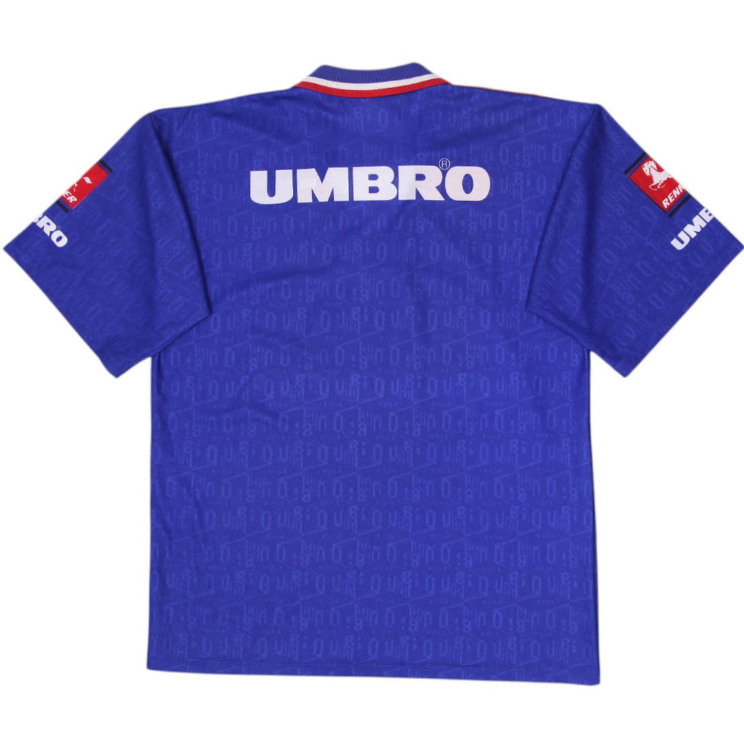 Vintage 1996 Umbro C.N.de F. Soccer Jersey Size XL/4 | Migration_Jerseys - Side View | Fashion Rerun