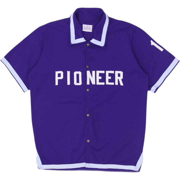 Vintage Speedline Purple Bowling PIONEER Snap Button Large Jersey | Migration_Jerseys | Fashion Rerun