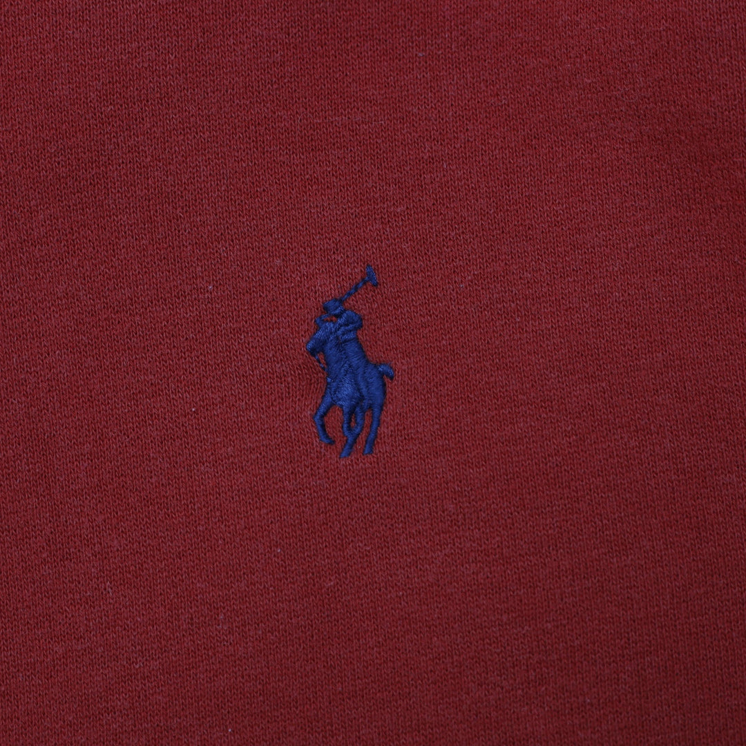 Mens Ralph Lauren Maroon Casual Classic Style Hoodie Size XL | Migration_Hoodies - Detail View | Fashion Rerun