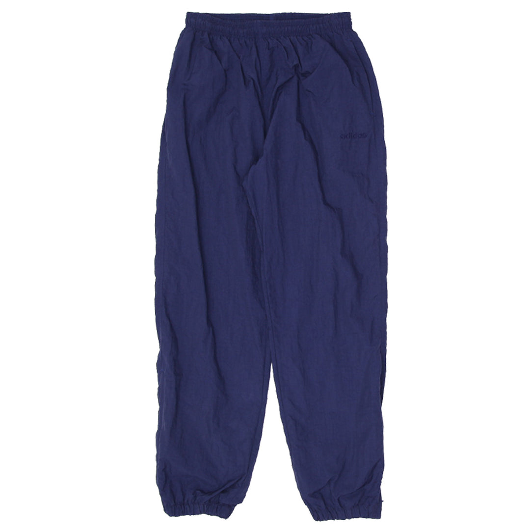Vintage Embroidered Adidas Logo Navy Nylon Track Pants