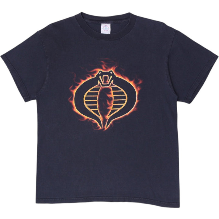 Vintage 2003 G.I. Joe Cobra Flaming Logo Promotional T-Shirt Size M