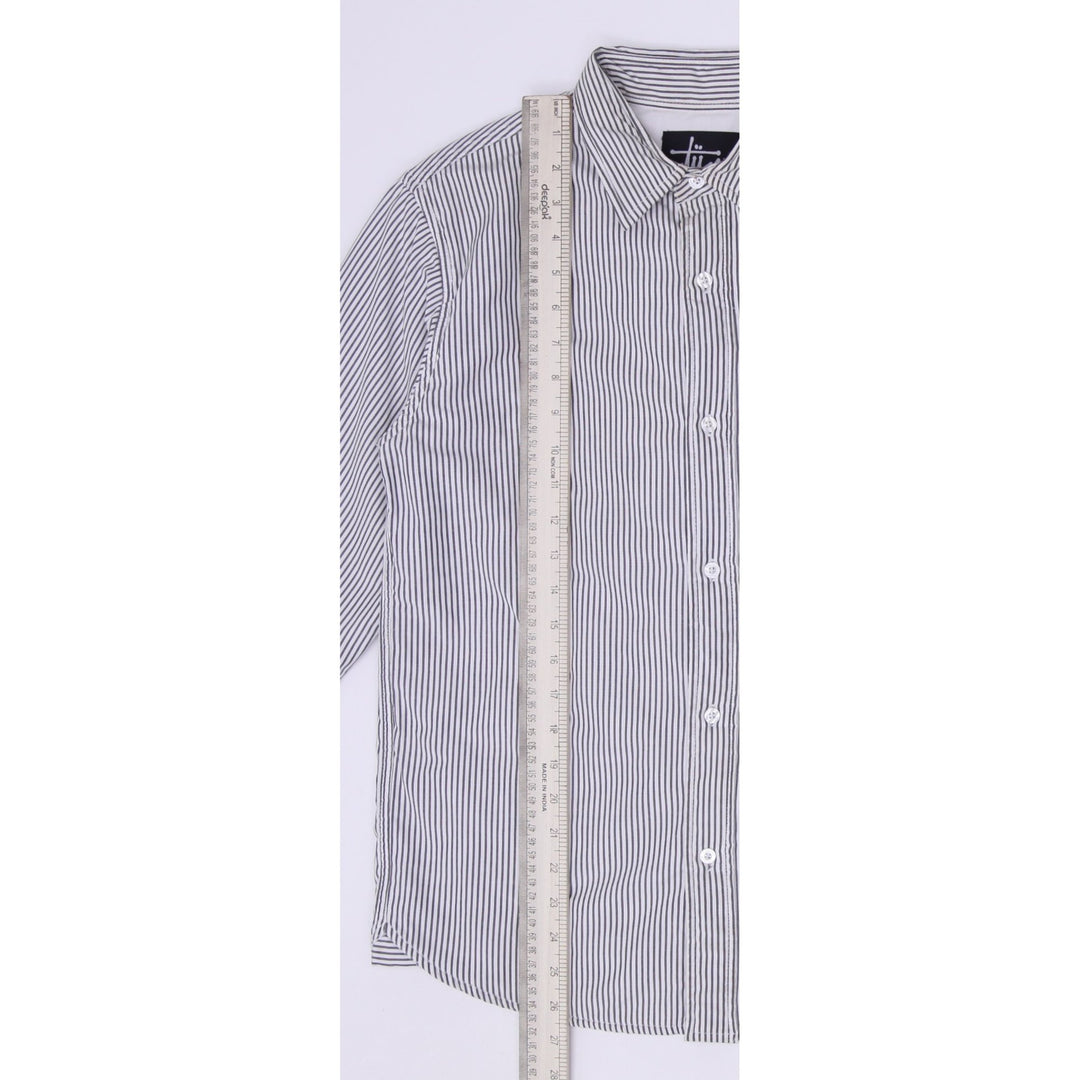 Vintage 90s Stussy Pinstripe Thermolite Lined Button Up Shirt Size S