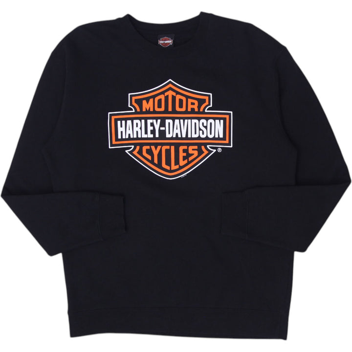 Mens Harley Davidson Logo Graphic Sweatshirt Size L