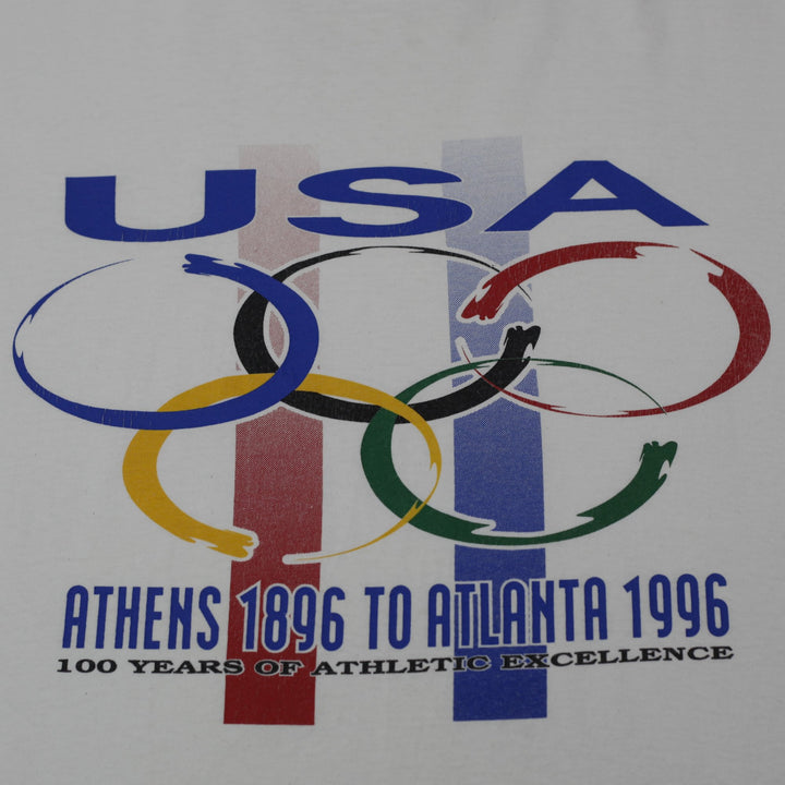 Vintage 1996 USA Olympic Graphic T-Shirt Size L