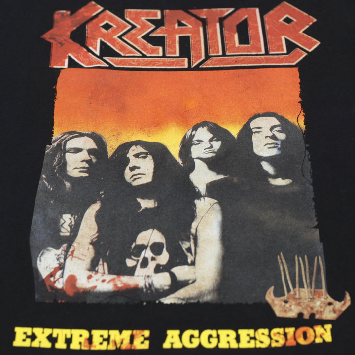 Mens Kreator Extreme Aggression Graphic Band T-Shirt Size L