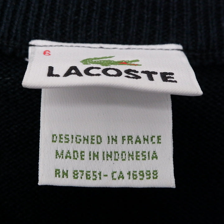 Mens Lacoste Argyle Pattern V-Neck Knitted Sweater