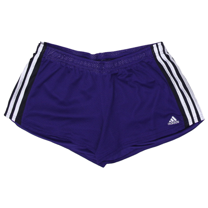 Ladies Embroidered Adidas Side Striped Mesh Sports Shorts