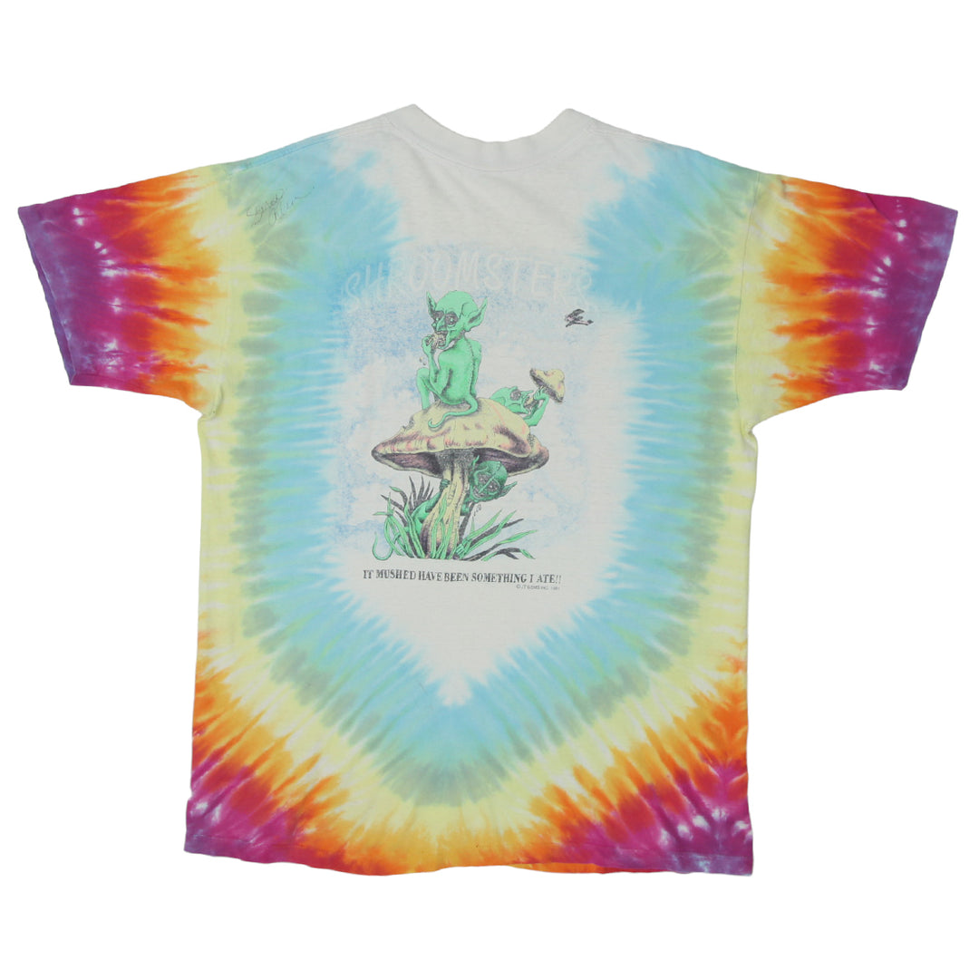 Vintage 1991 Shroomarama Tie Dye Psychedelic Rare Shirt Hippie Greatful Dead