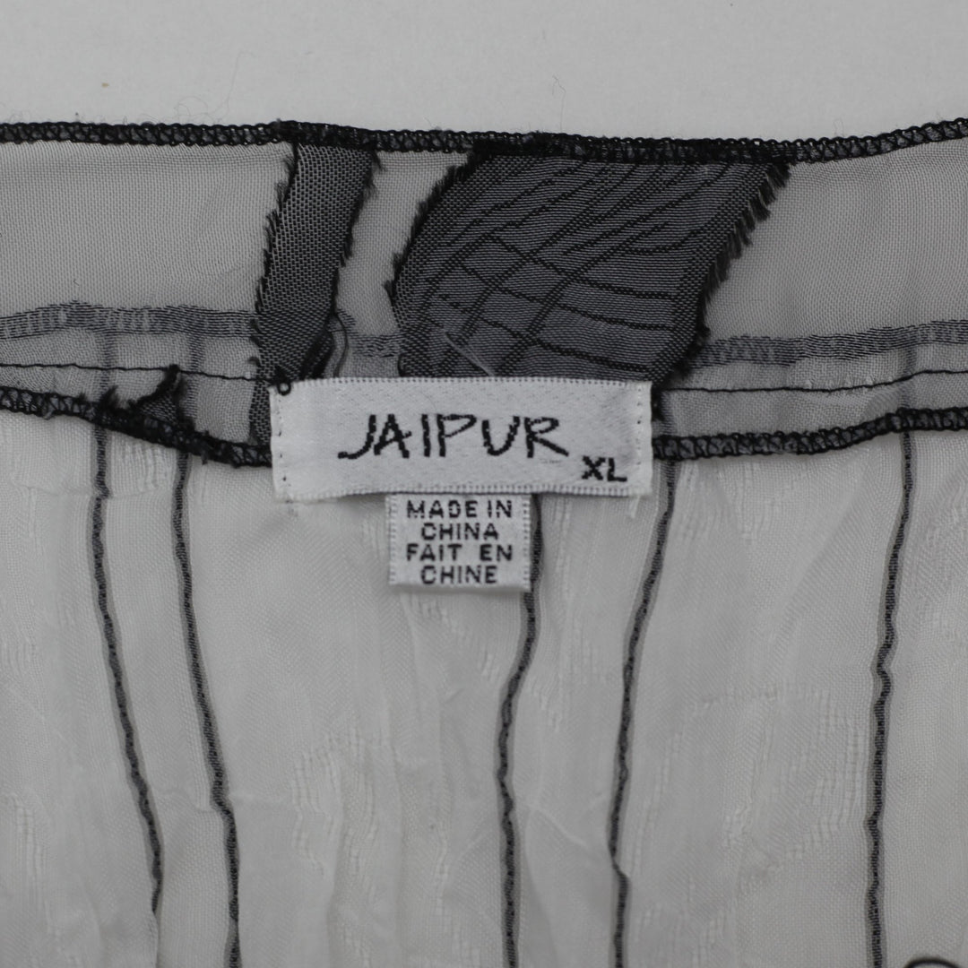 Y2K Ladies Jaipur Sheer Devore Crinkle Tank Top Size XL