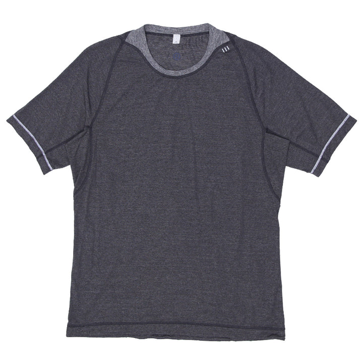 Mens Lululemon Short Sleeve T-Shirt Gray - Fashion Rerun Vintage Migration_T-Shirt