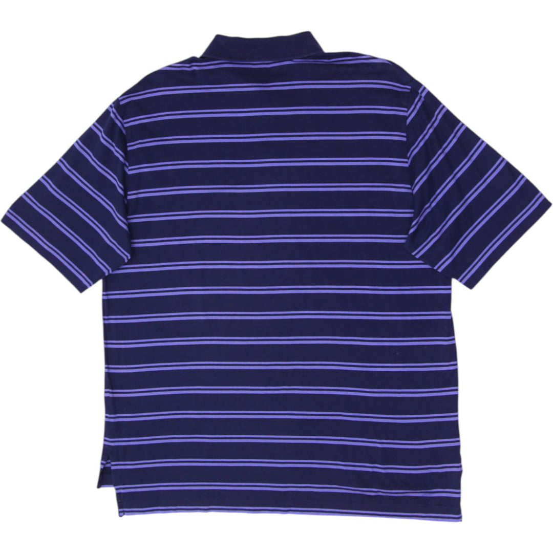 Mens Polo Ralph Lauren Striped Pima Cotton Golf Polo T-Shirt Size L