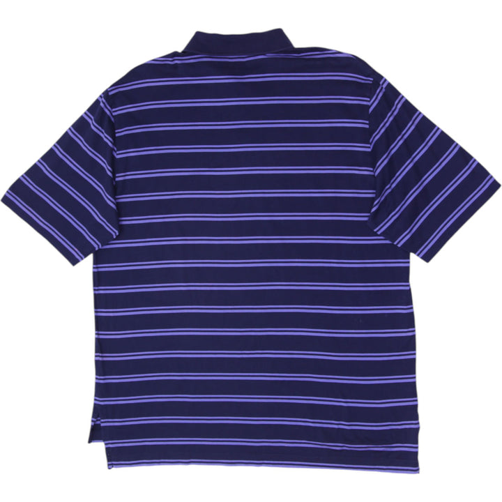 Mens Polo Ralph Lauren Striped Pima Cotton Golf Polo T-Shirt Size L