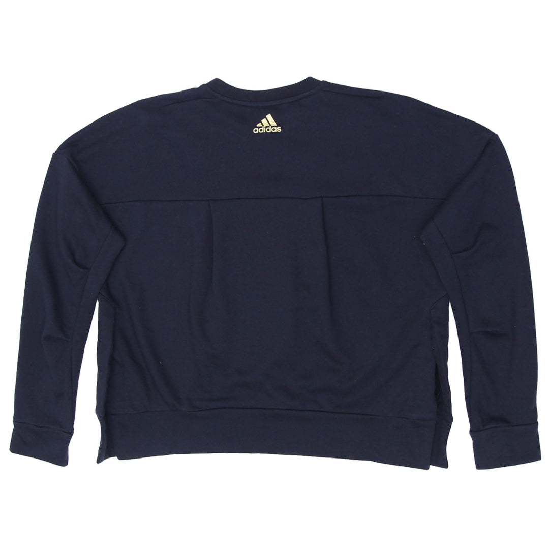 Ladies Adidas Logo Boxy Type Crop Sweatshirt