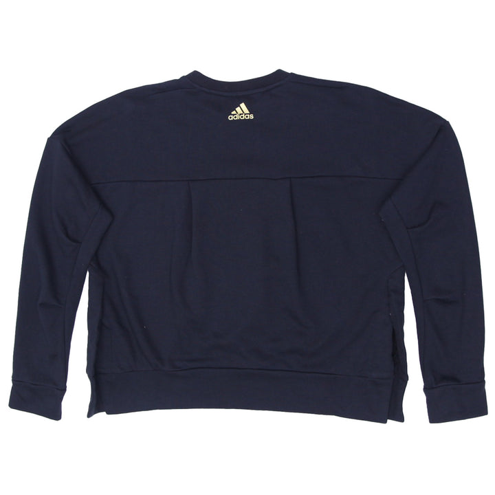 Ladies Adidas Logo Boxy Type Crop Sweatshirt