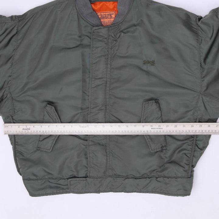 Vintage 80s-90s Schott NYC MA-1 Spec 86 Military Flight Bomber Jacket Size XL