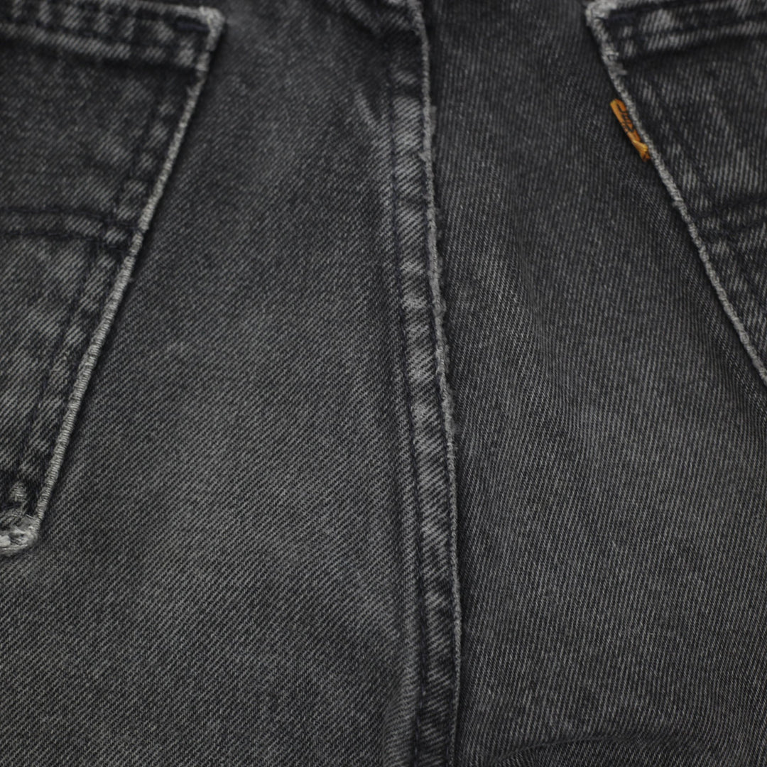 Vintage 90s Levi's 634 Orange Tab Faded Black Denim Jeans W33 L32