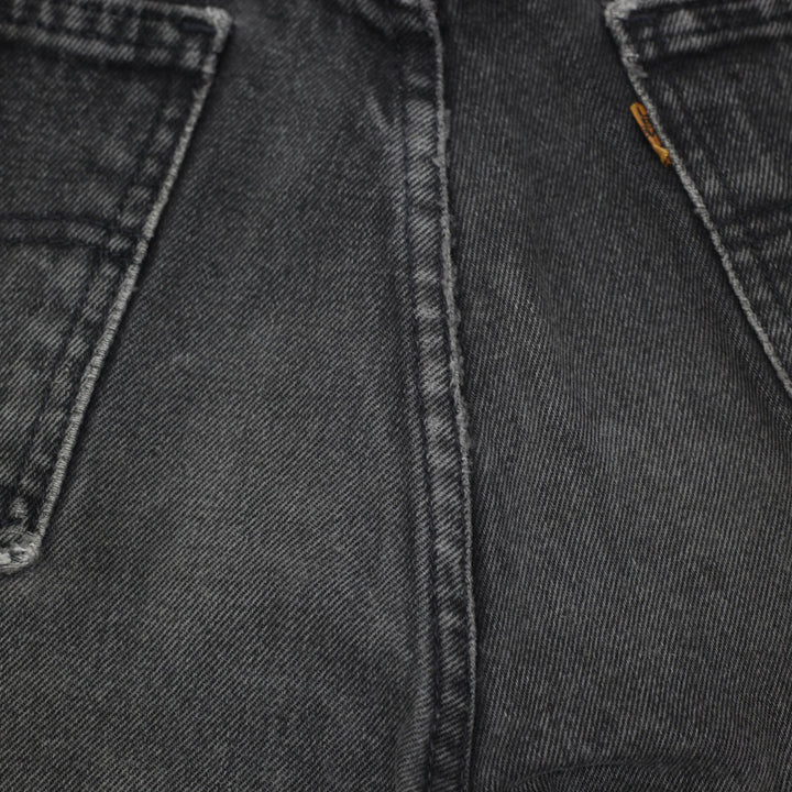 Vintage 90s Levi's 634 Orange Tab Faded Black Denim Jeans W33 L32