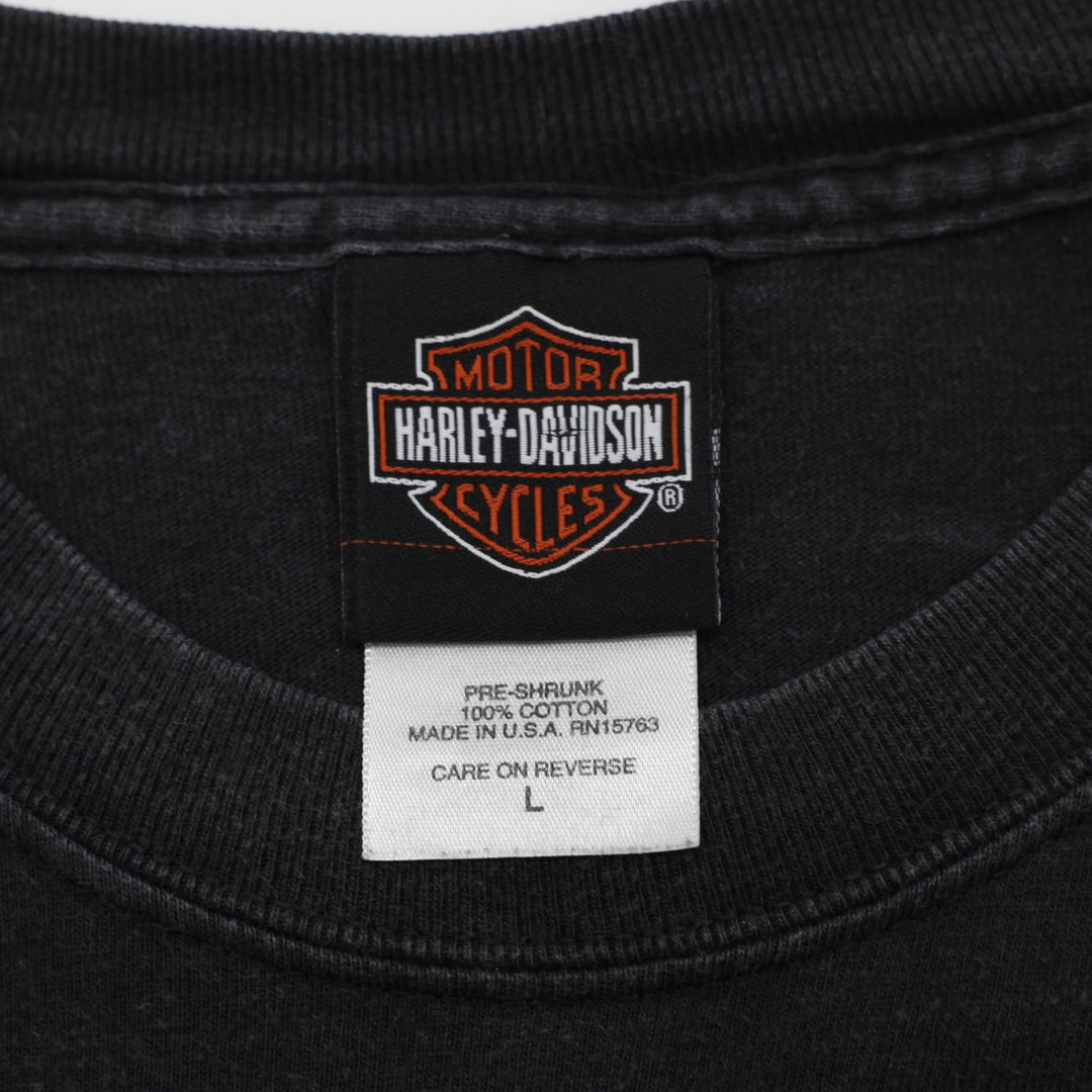 Vintage Harley Davidson Black Made In USA T-Shirt Size L