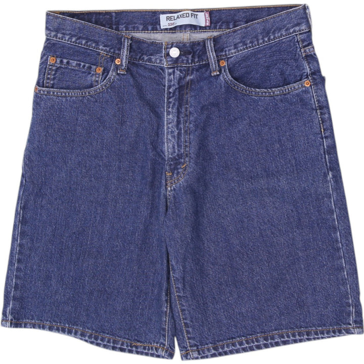 Mens Levi's 550 Relaxed Fit Denim Shorts Size W34 Medium Dark Wash Jorts