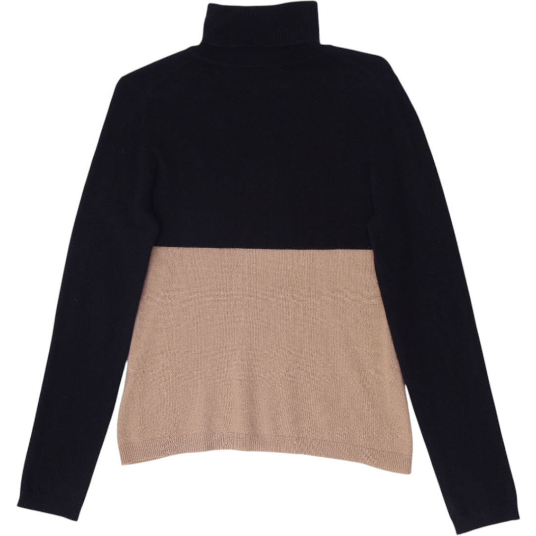 Ladies Garnet Hill 100% Cashmere Turtleneck Sweater Size M