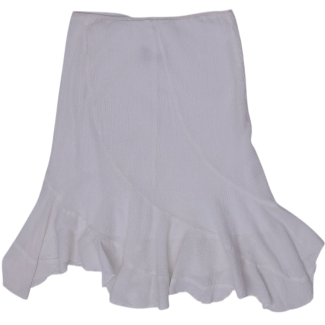 Y2K Ladies Spring Street Ruffle Hem Midi Skirt Size M