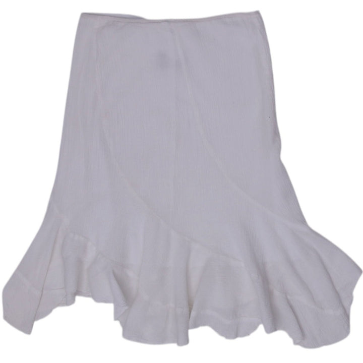 Y2K Ladies Spring Street Ruffle Hem Midi Skirt Size M