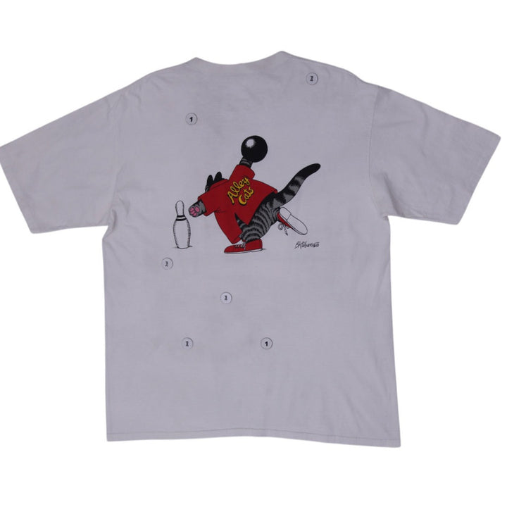 Vintage Crazy Shirts Hawaii 1980s B. Kliban Bowling Cat S.Stitch T-Shirt XL