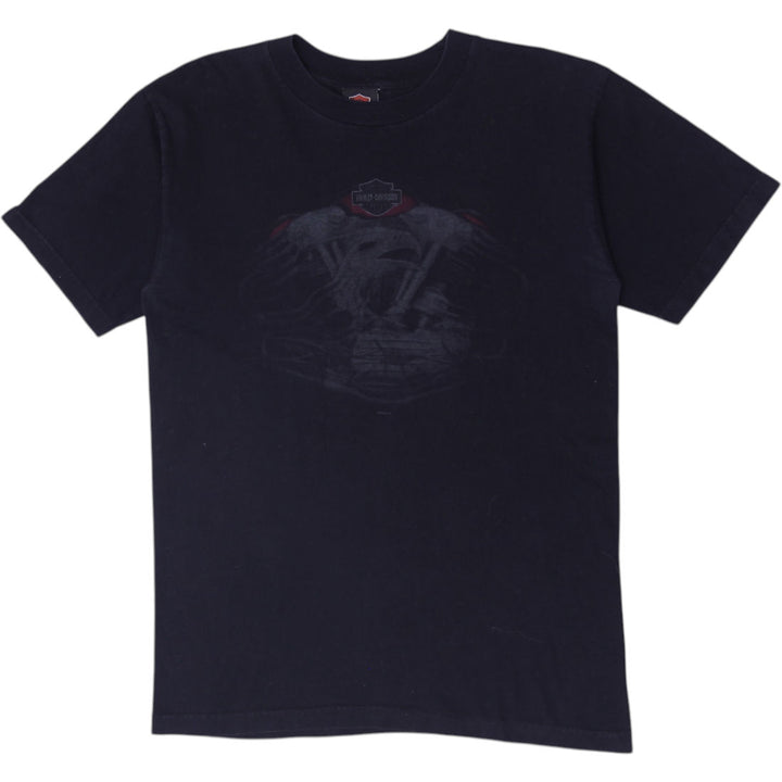 Vintage Harley Davidson Holoubek Black V-Twin Engine Graphic T-Shirt Size M