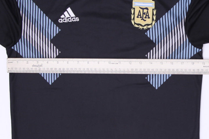 Mens Adidas Argentina 2018 World Cup Away Football Shirt Jersey Black Size S