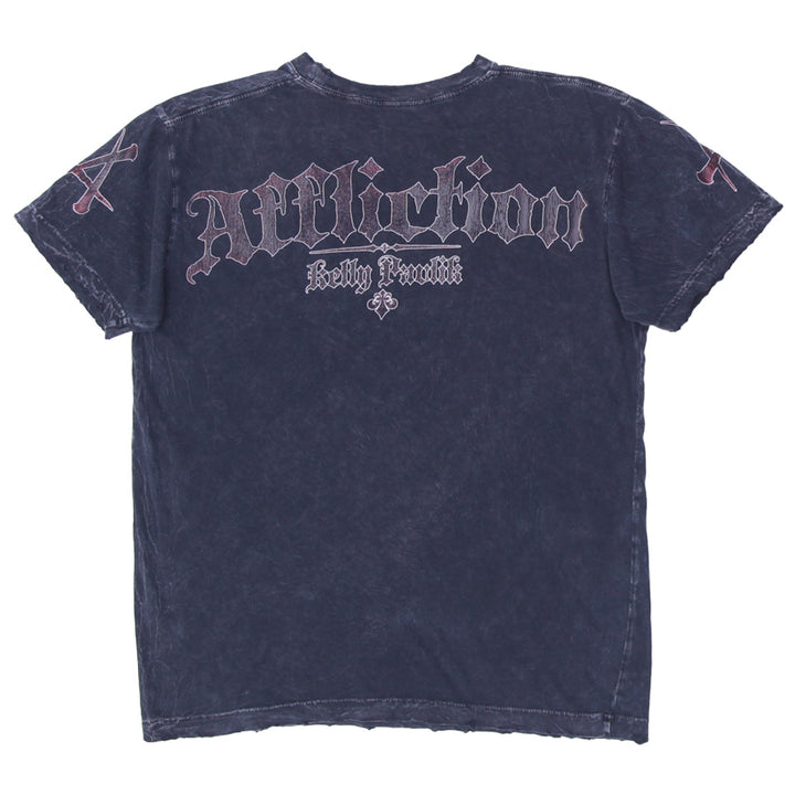Affliction The Ghost Kelly Pavlik Signature Series Grunge Cyber Y2K Style T-Shirt